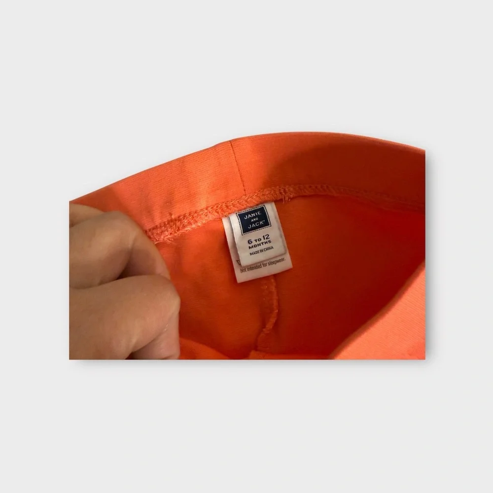 Janie and Jack Coral Button Cuff Ponte Pants